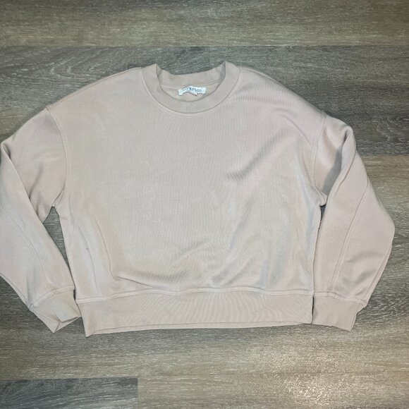 Workshop Republic Clothing Sweaters - Workshop Republic Clothing Cream Tan Crewneck Sweatshirt - Size M